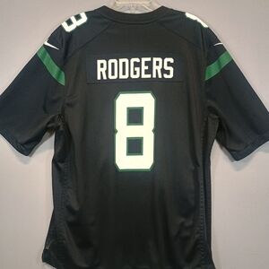 Aaron Rodgers New York Jets #8 Nike NFL Jersey Men’s XL Black Green